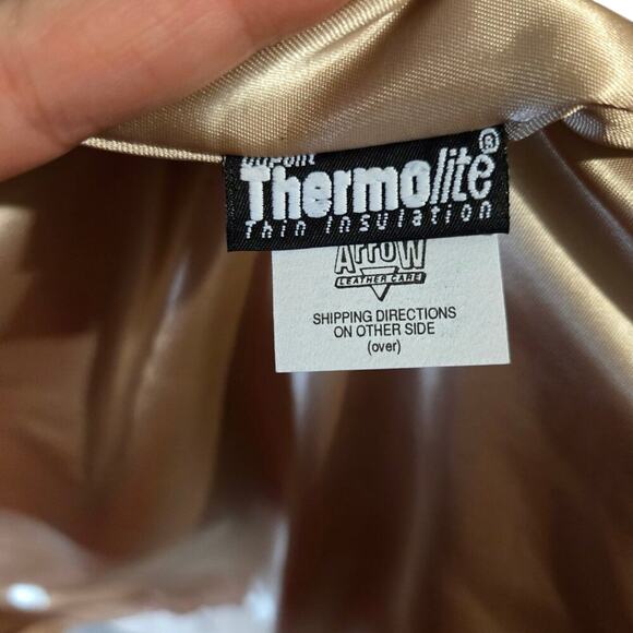 NWT Images by Damselle Premium Lamb Leather Nude Coat w/ Detachable Fox Fur Hood - Picture 13 of 15